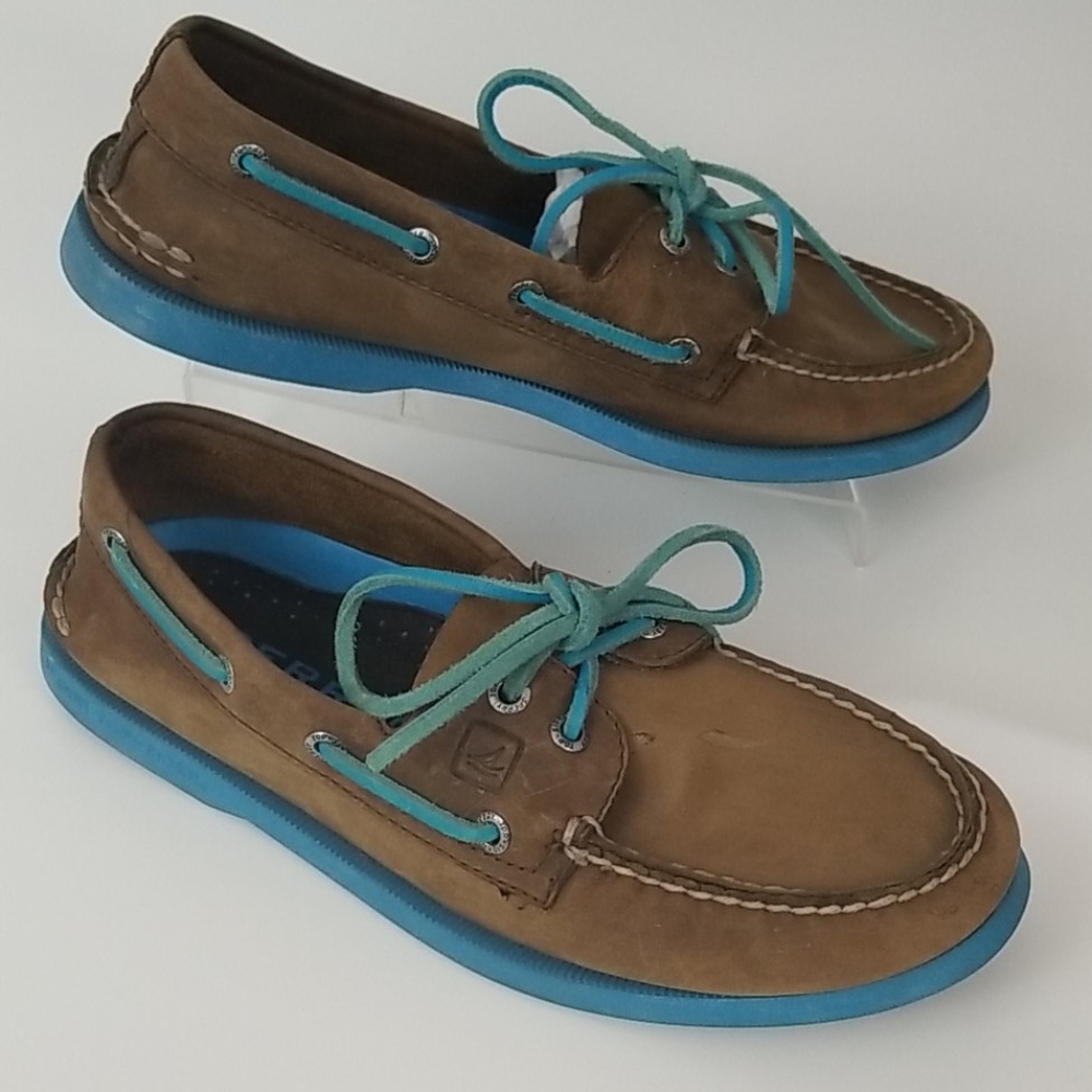 Sperry Top-Sider Leather Two Tone Sole Boat Shoes